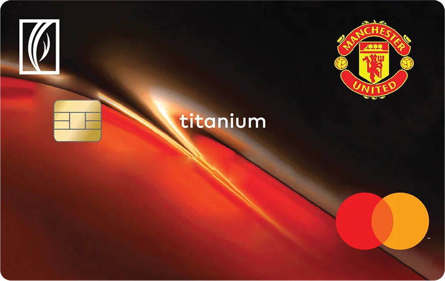 Emirates NBD Manchester United Credit Card card, as shown by Emirates NBD