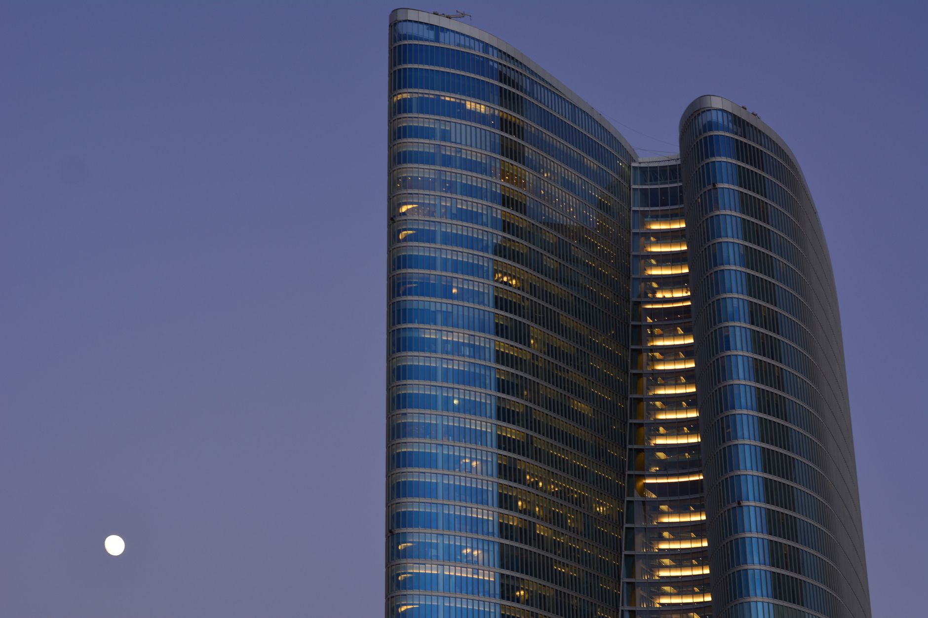 Modern building facade in Abu Dhabi