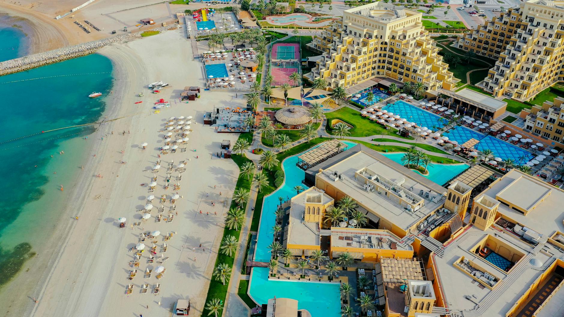 Aerial view of Al Marjan Island, Ras Al Khaimah