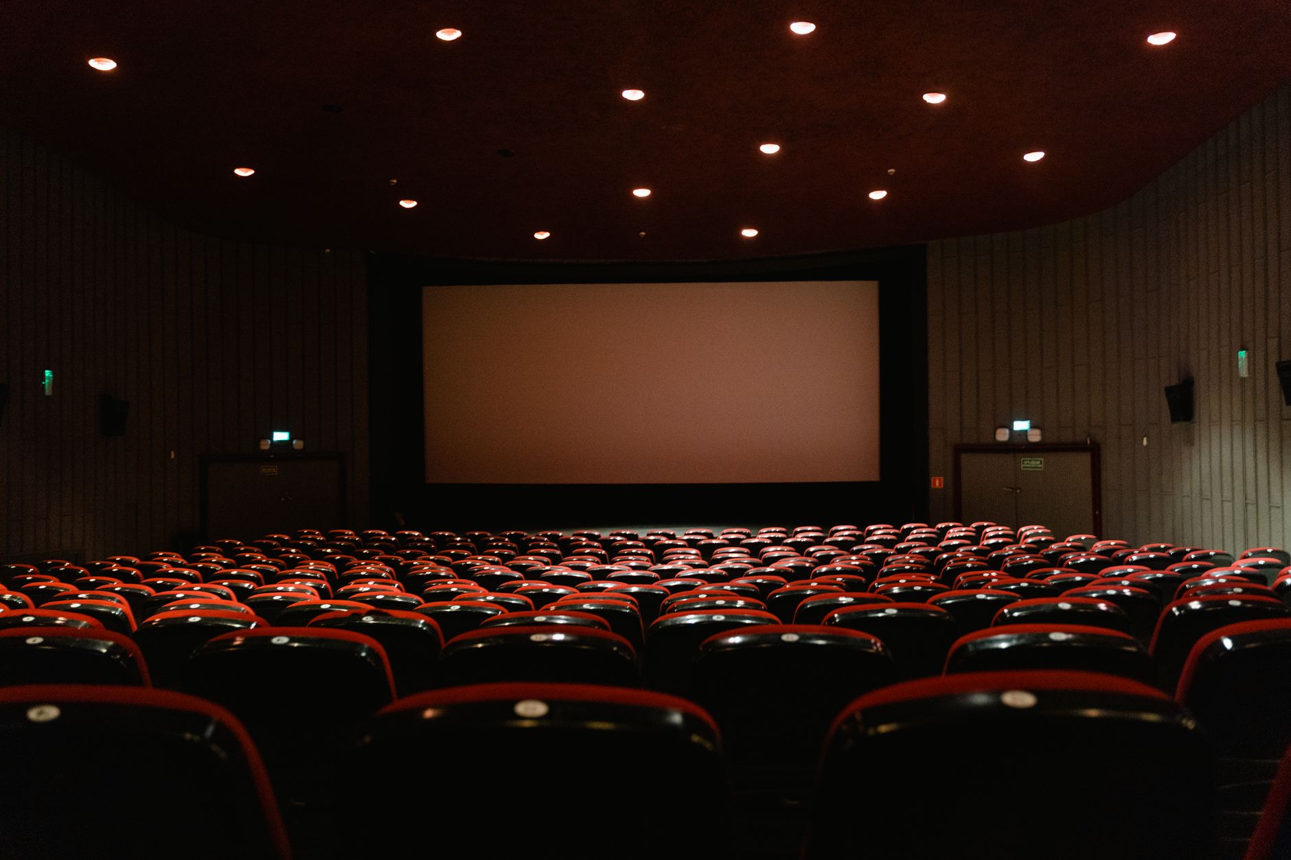 Cinema auditorium before the film