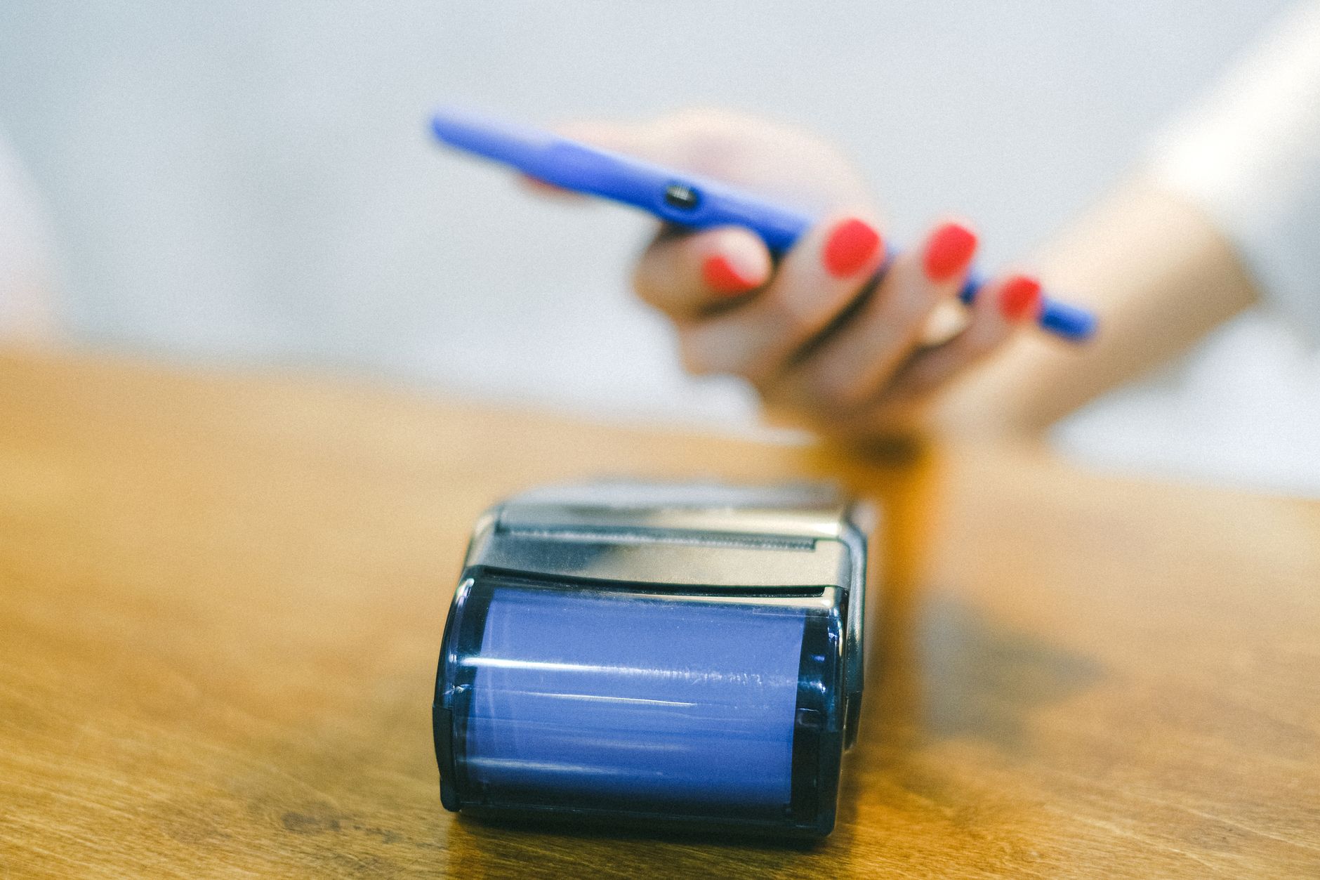 Paying by phone at a contactless terminal