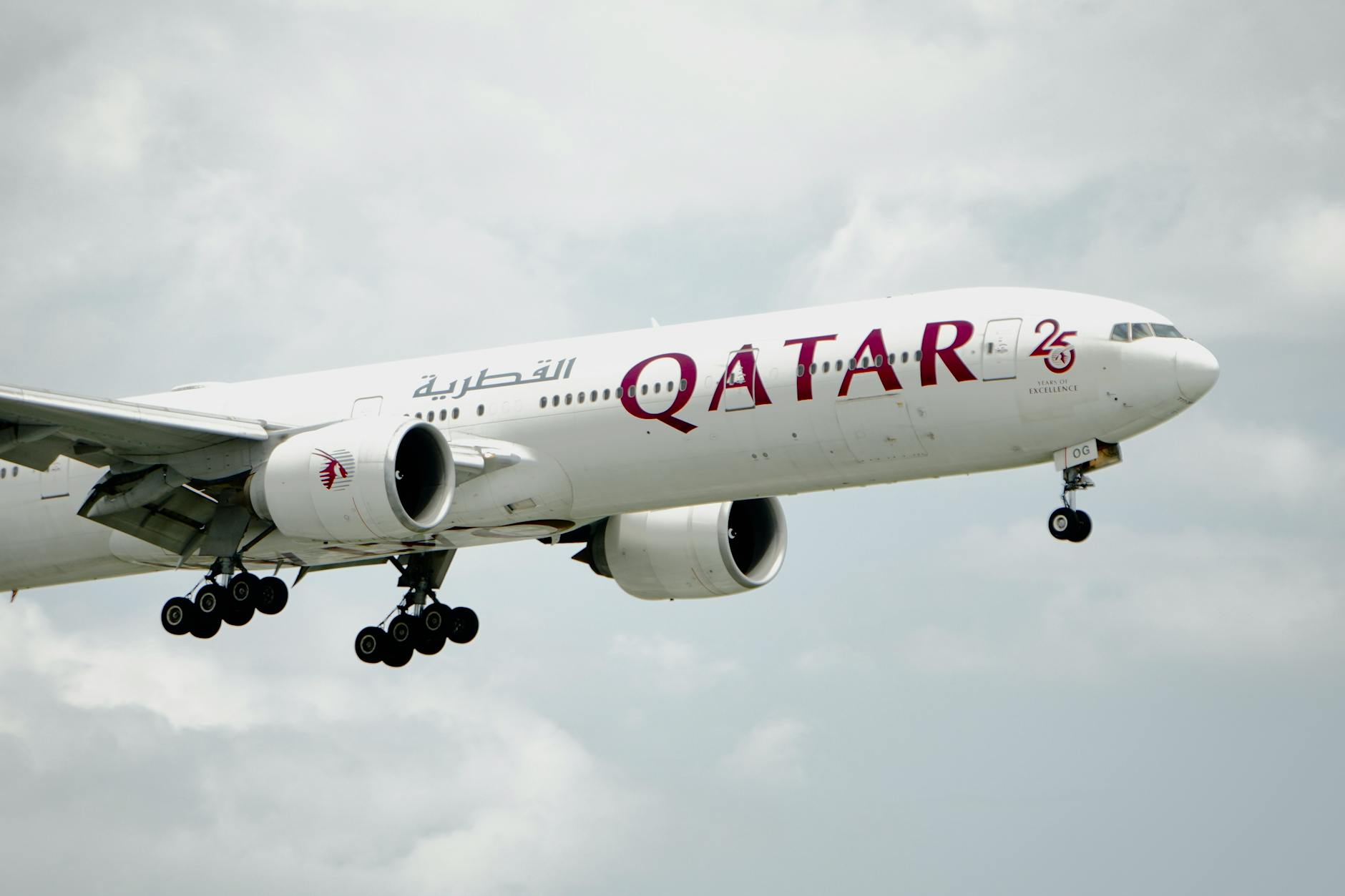 Qatar Airways wide-body aircraft